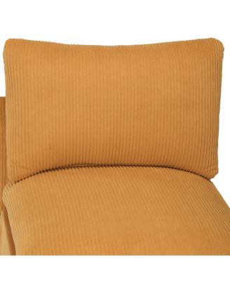  68.5" Corduroy Upholstered Indoor Chaise Lounge Chair