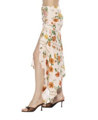 Women's Kennedy Ruched Stretch Handkerchief Skirt