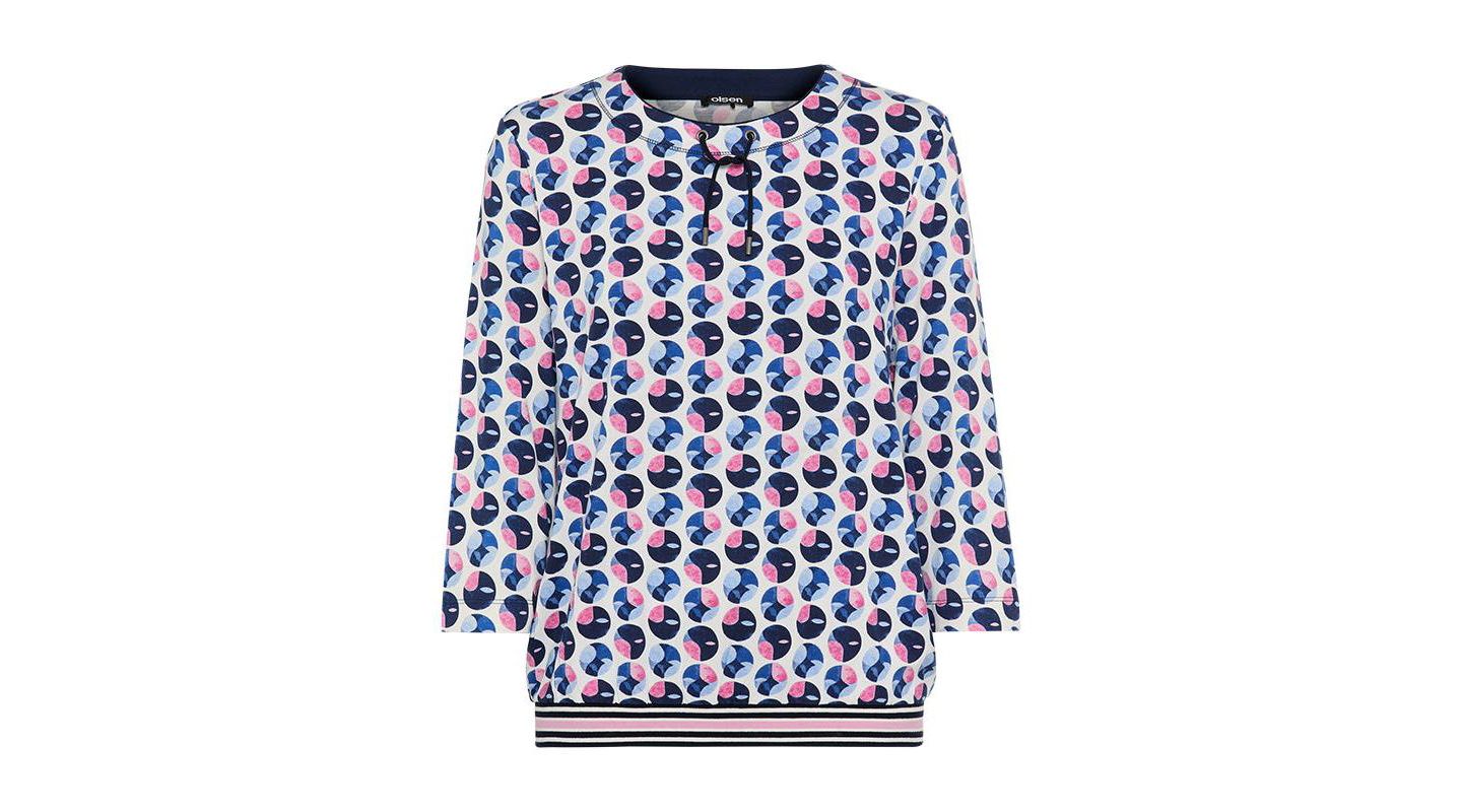Женская футболка Olsen Dotted, цвет: Пионовый розовый — фото 5