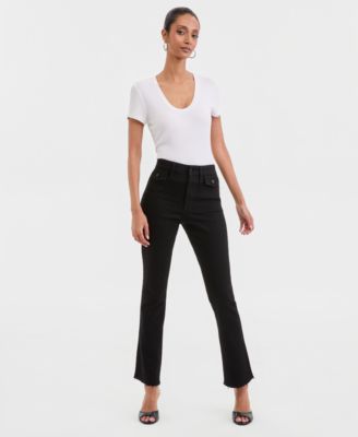 Women's High-Rise Mini Bootcut Jeans