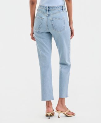 Women's High-Rise Straight Ankle Jeans