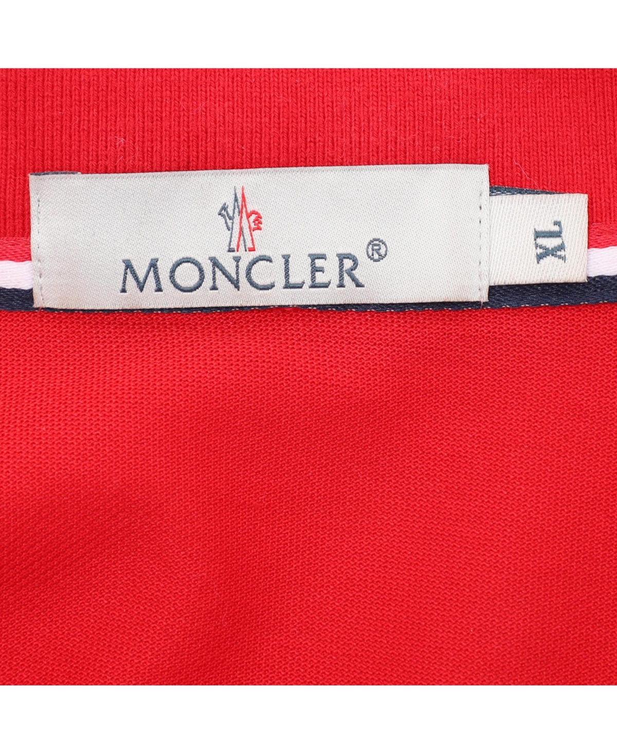 Pre-Owned Moncler Men's Cotton Pique Logo Patch Polo T-Shirt