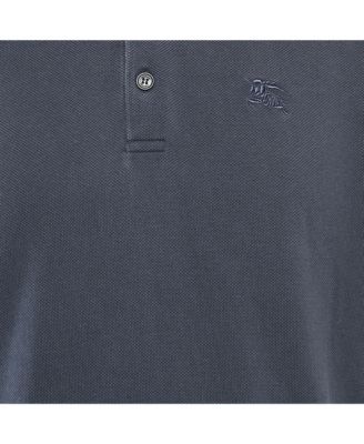 Men's Logo Embroidery Cotton Pique Polo T-Shirt