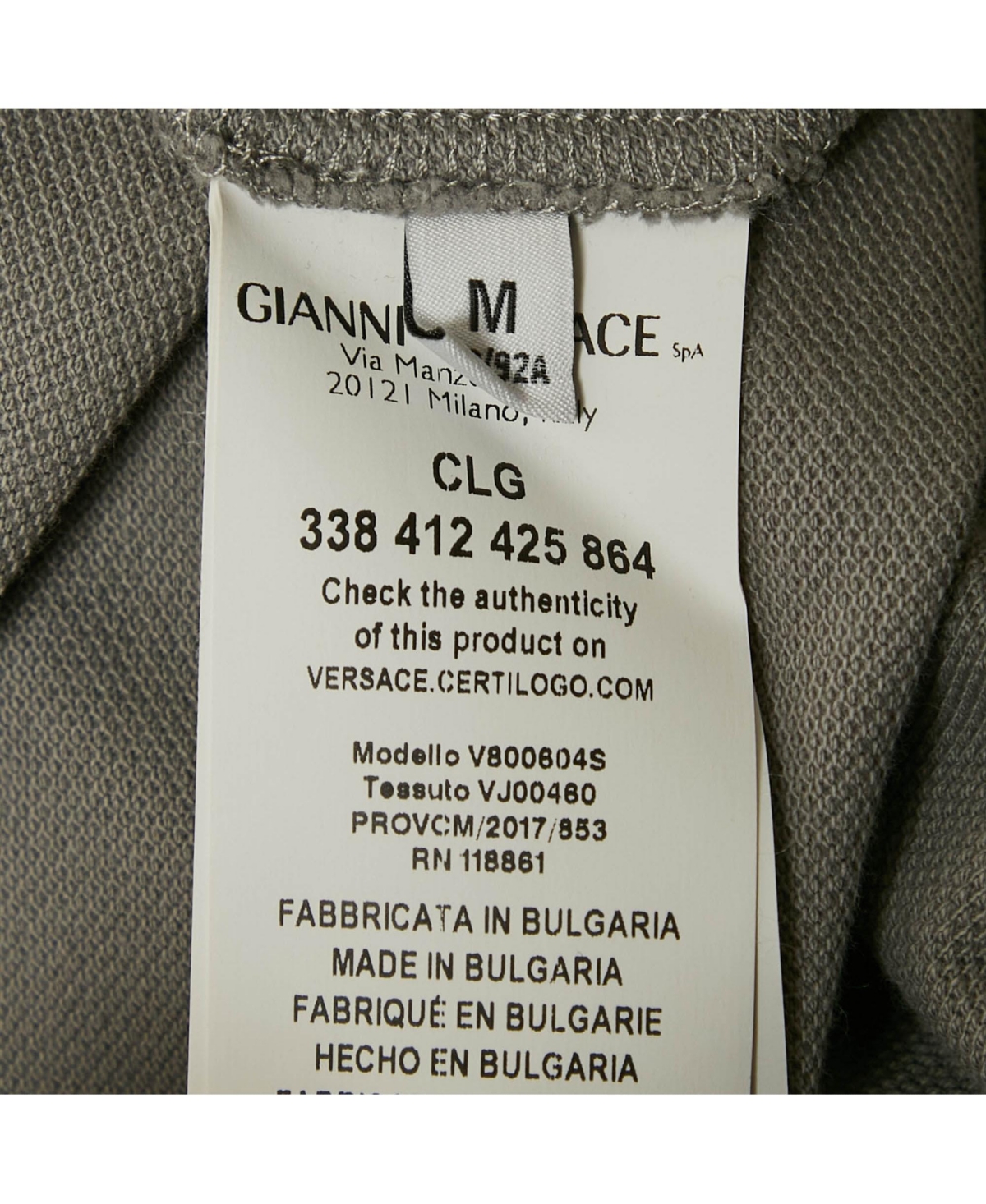 Pre-Owned Versace Men's Collection Grey Medusa Embroidered Cotton Polo T-Shirt