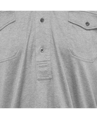 Men's Cotton Long Sleeve Polo T-Shirt