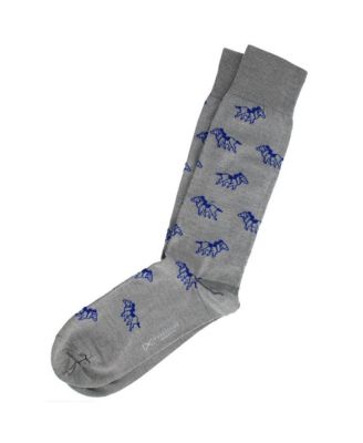 Men's The Winner Jockey and Horse Novelty Mid Calf Mercerized Cotton Sock (1 Pair)