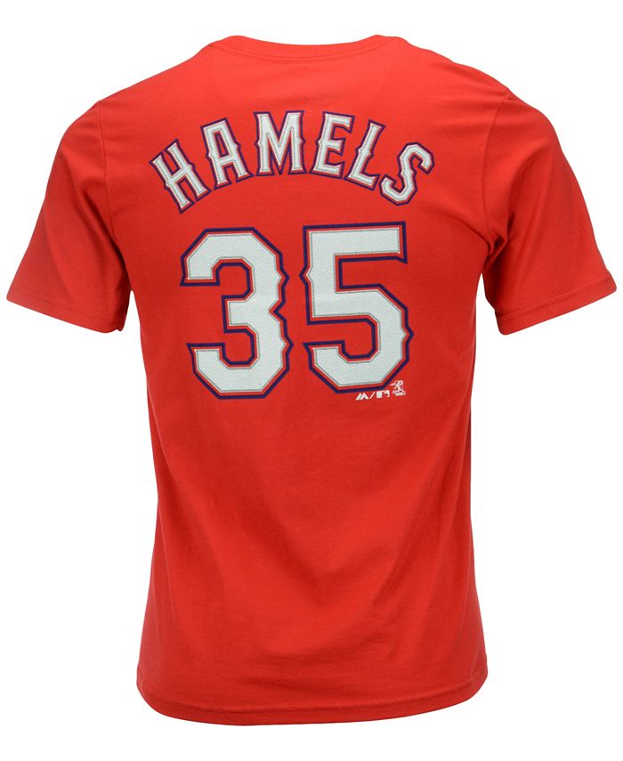 Majestic Hamels Texas Rangers Player T-Shirt, Big Boys (8-20) - Macy's