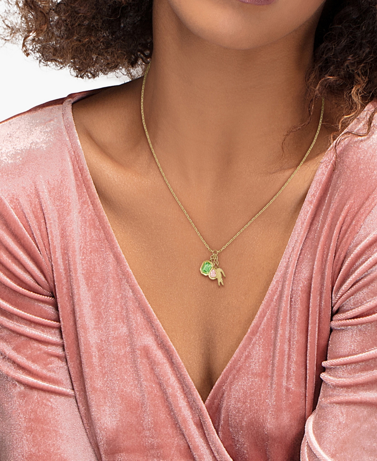 Lacoste Deva Gold-Plated Stainless Steel Necklace