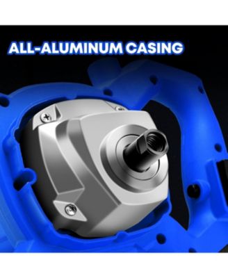 2300W Electric Cement Mixer 110V Blue 6 Speed Handheld Concrete Mortar Mud Mixer Lightweight Ventilated Design for Home Renovation Use