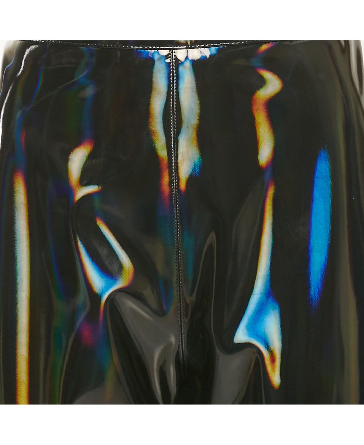 Pre-Owned Balmain Women's Black Iridescent Nylon Pants