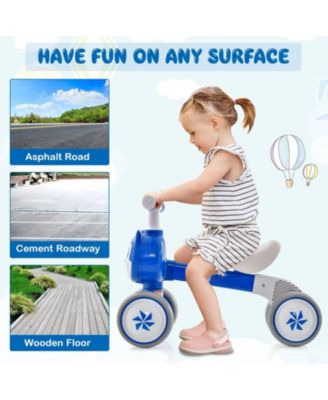 Toddler Balance Bike With Carbon Steel Frame EVA Wheels And Safe Steering