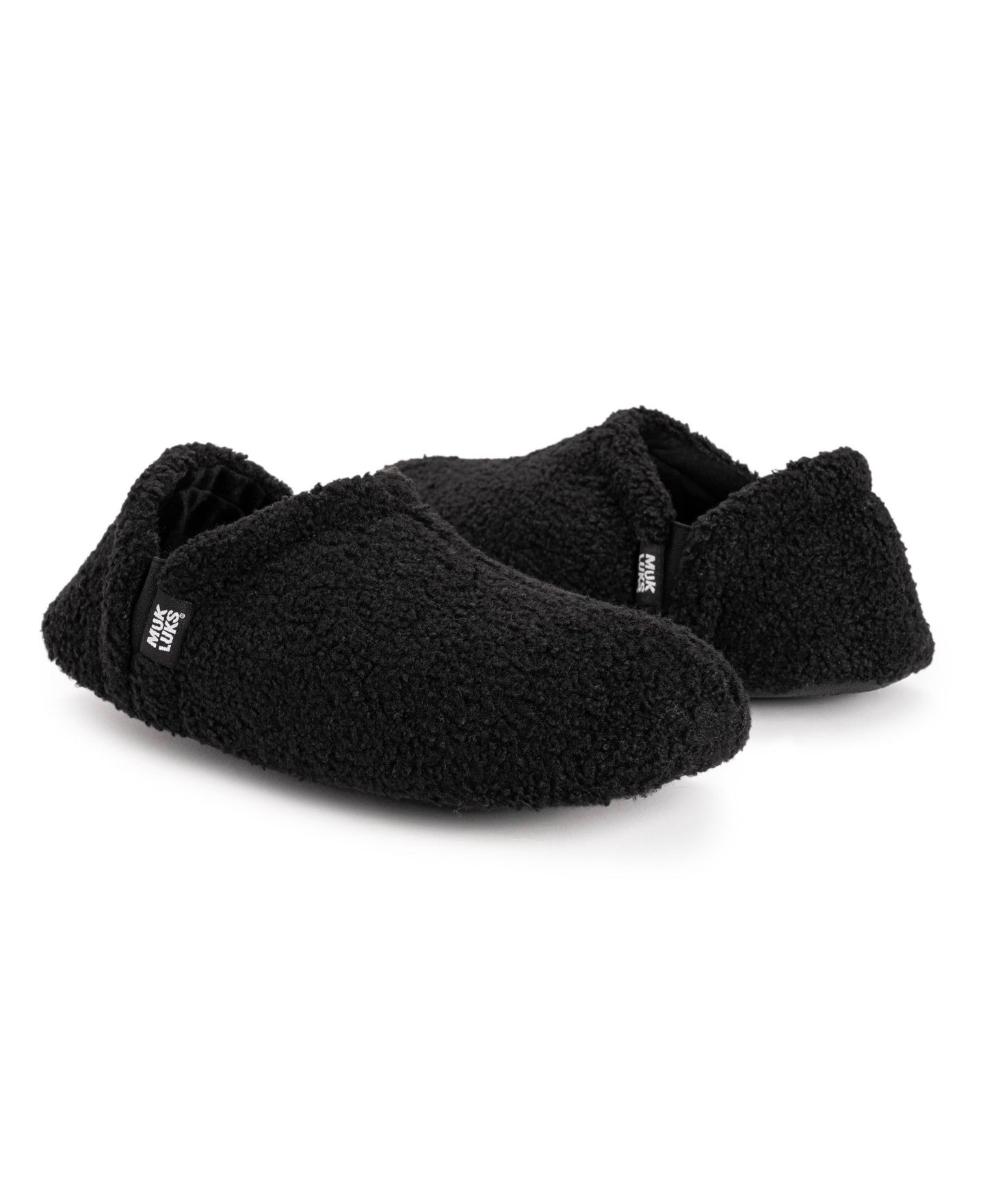 Мужские тапочки MUK LUKS Berber Slipper, цвет: Чёрный — фото 4