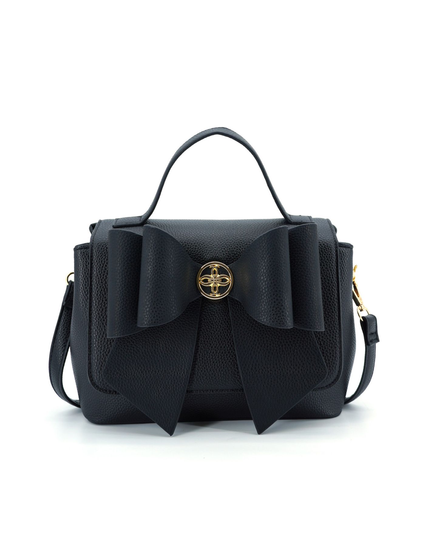 Женская сумка LIKE DREAMS Eva Double Bow Small Crossbody, цвет: Чёрный — фото 1