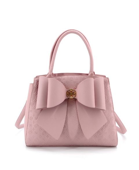 Женская сумка LIKE DREAMS Royal Cross-Elegance Bow Medium Satchel, цвет: Пудровый