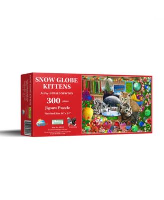 Snow globe Kittens 300 piece Jigsaw Puzzle for Adults Christmas