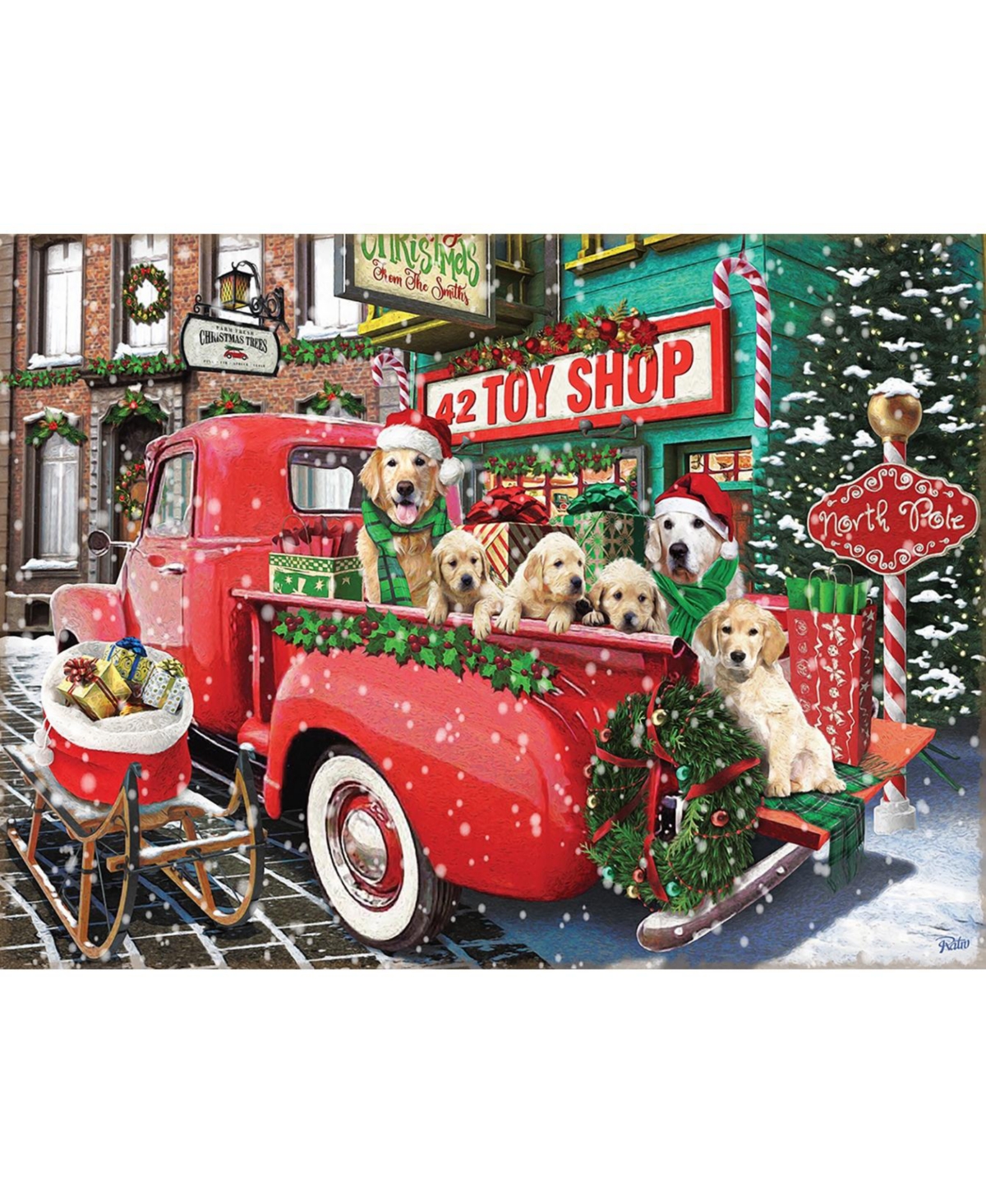 SunsOut The Delivery Team 1000 piece Jigsaw Puzzle for Adults Christmas