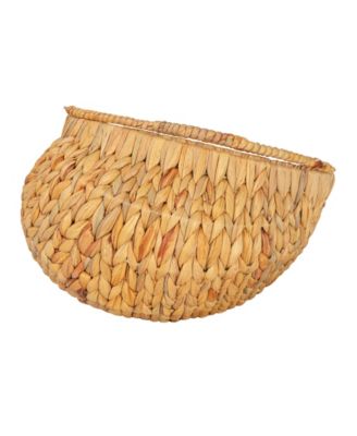 Water Hyacinth Handwoven Flower Basket Set of 2