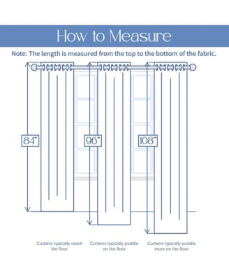 Fleece Textured Light Filtering Grommet Curtains Pair, 52"Wx108"L