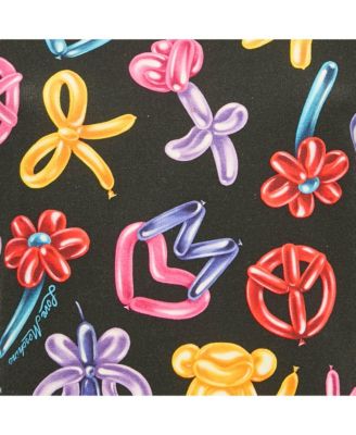 Women's Black Printed Cotton Knit Short Dress