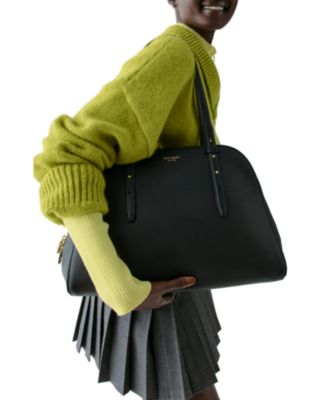 Do It All Maise Pebbled Leather Carryall Bag