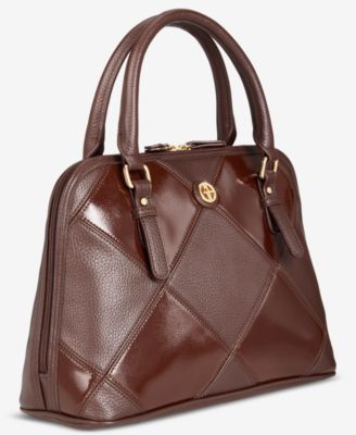 Pieced Dome Satchel, Exclusively at Macy's 