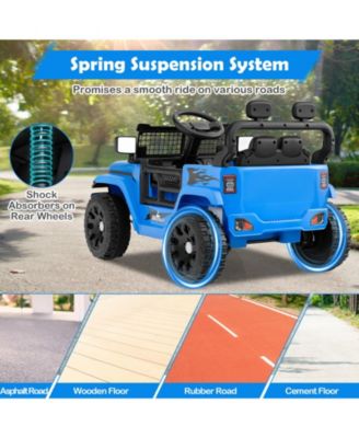 12V Kids Ride On Truck With Remote Control LED Lights And Music