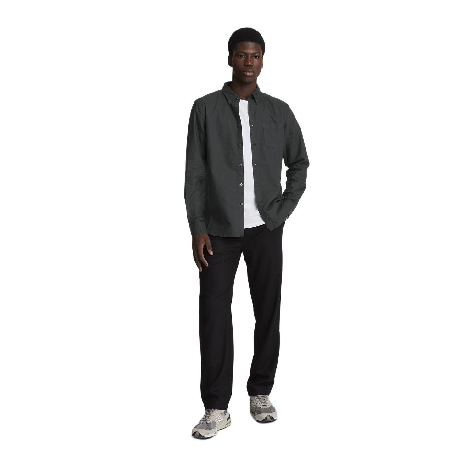 Men's Tonal Eagle Plain Oxford Shirt