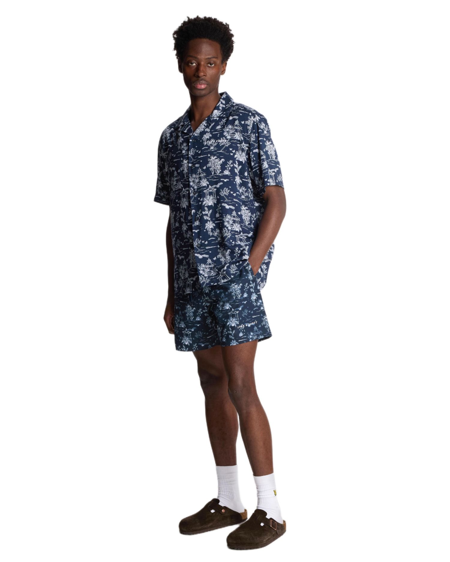 Men's Botanical Garden Print Resort Shirt