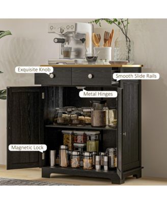 Buffet Cabinet, Bar Cabinet with 2 Drawers,