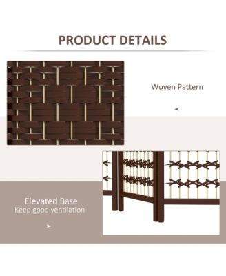 6 Panel Room Divider, Folding Screen, 5.6',
