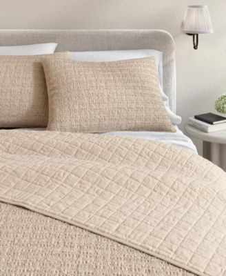 3-Pc. 100% Cotton Honeycomb Waffle Garment Washed Quilt Set