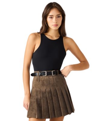 Women's Reversible Beveled Edgestitched Double Buckle Belt