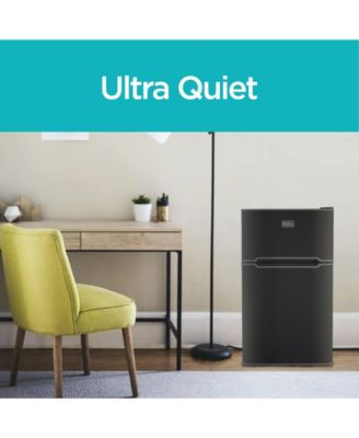 3.1 Cu. Ft. Compact Two Door Refrigerator with Freezer, Black