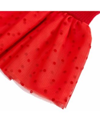 Pom-Pom Heart Dog Sweater