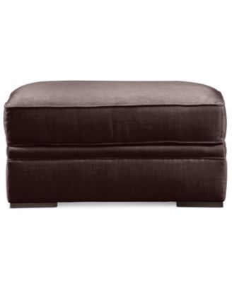 Teddie 32" Plush Fabric Ottoman
