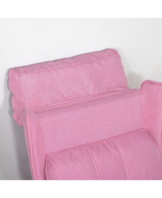 Kids Soft Sofa, Reclining Lounger Armchair w/ Footrest Storage Side Pockets