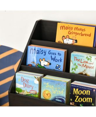 Kids Bookcase w/ Wheel Drawer for Books, Toys,