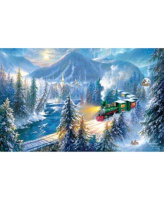 Mountain Christmas Train 500 piece Jigsaw Puzzle for Adults Christmas