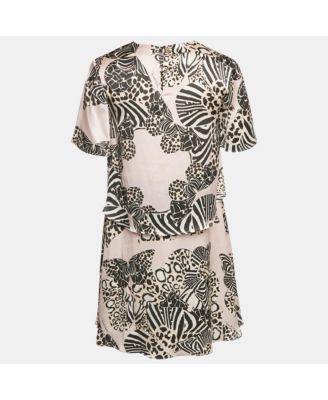 Women's Printed Silk Mini Dress