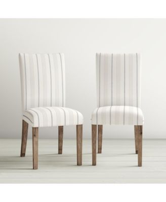 Eastern Tides Coastal Wire-Brushed Wood Three Piece Upholstered Dining Set