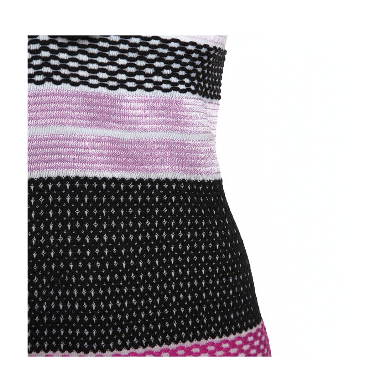 Pre-Owned Missoni Women's Pink And Black Knit Sleeveless Dress