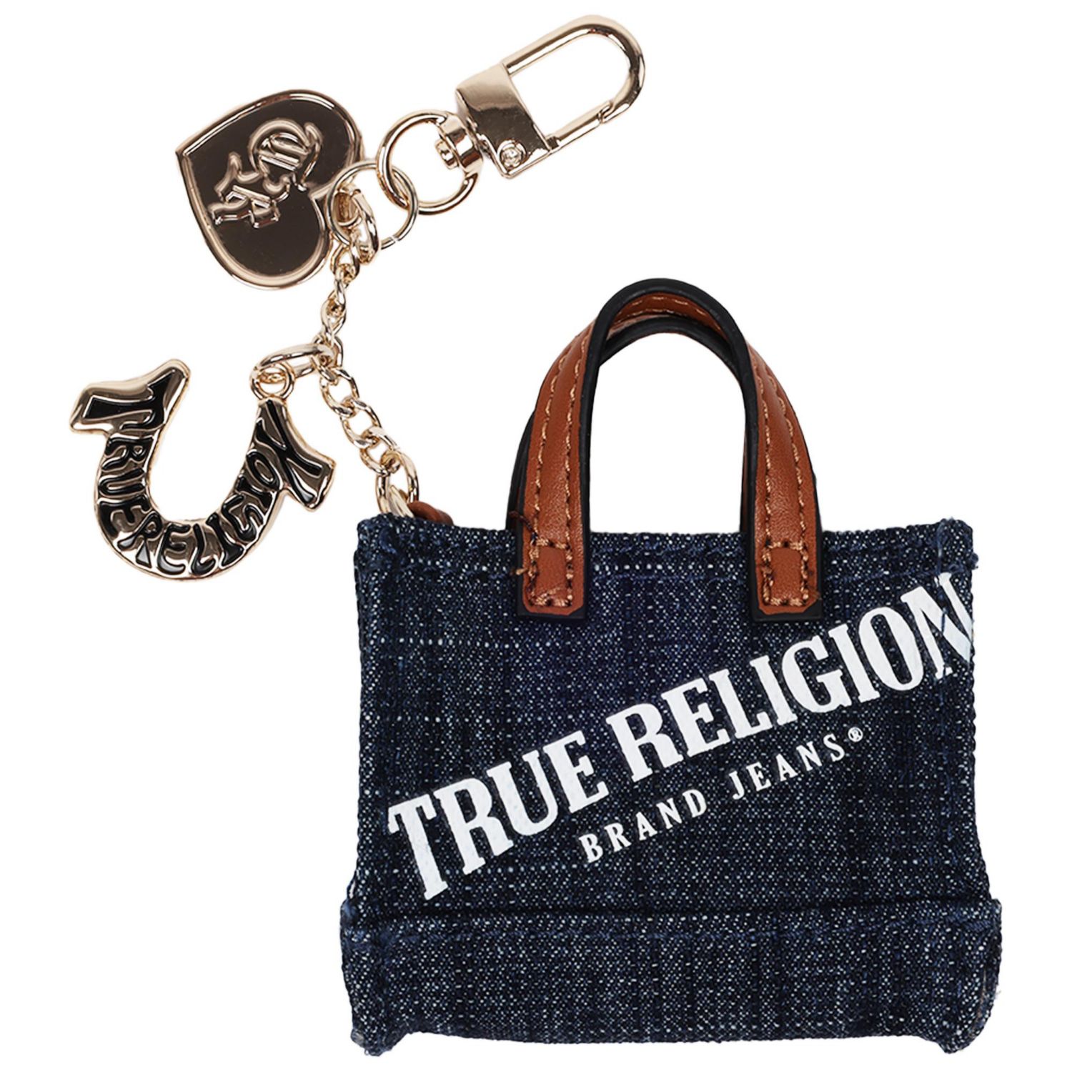 Mini Denim Tote Bag Charm