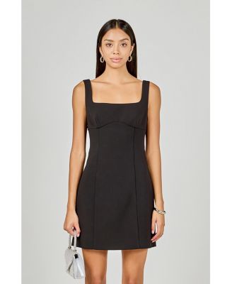 Women's Back Bow Sleeveless Mini Dress