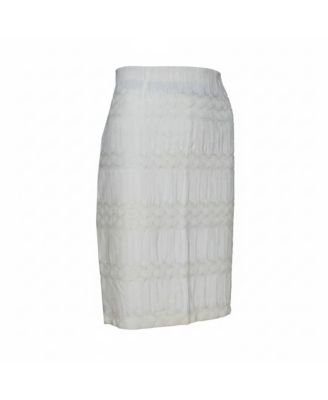 Women's Cream Lace Mini Skirt