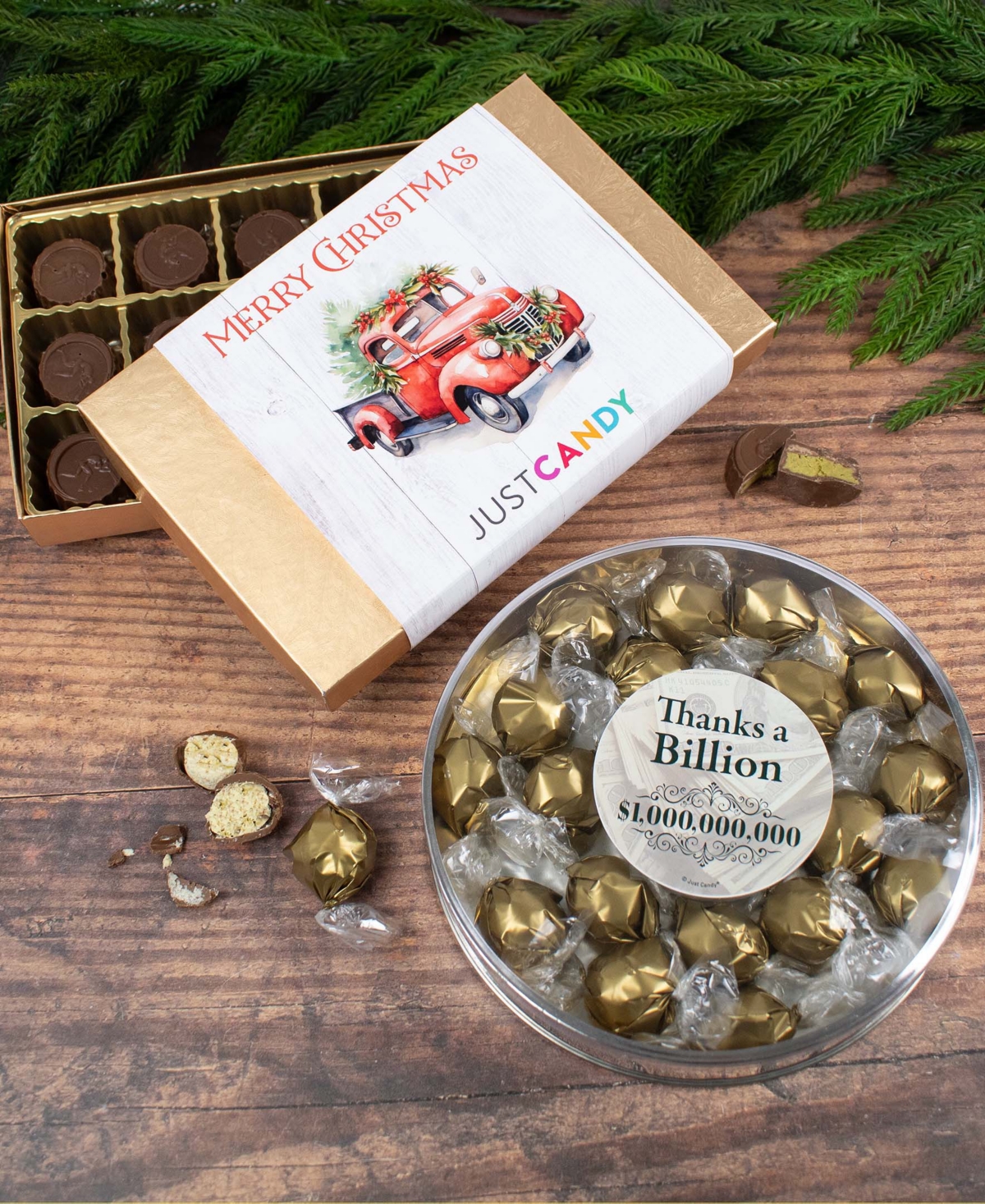 Just Candy Thanks A Billion Dubai Chocolate Truffles Gift Tin