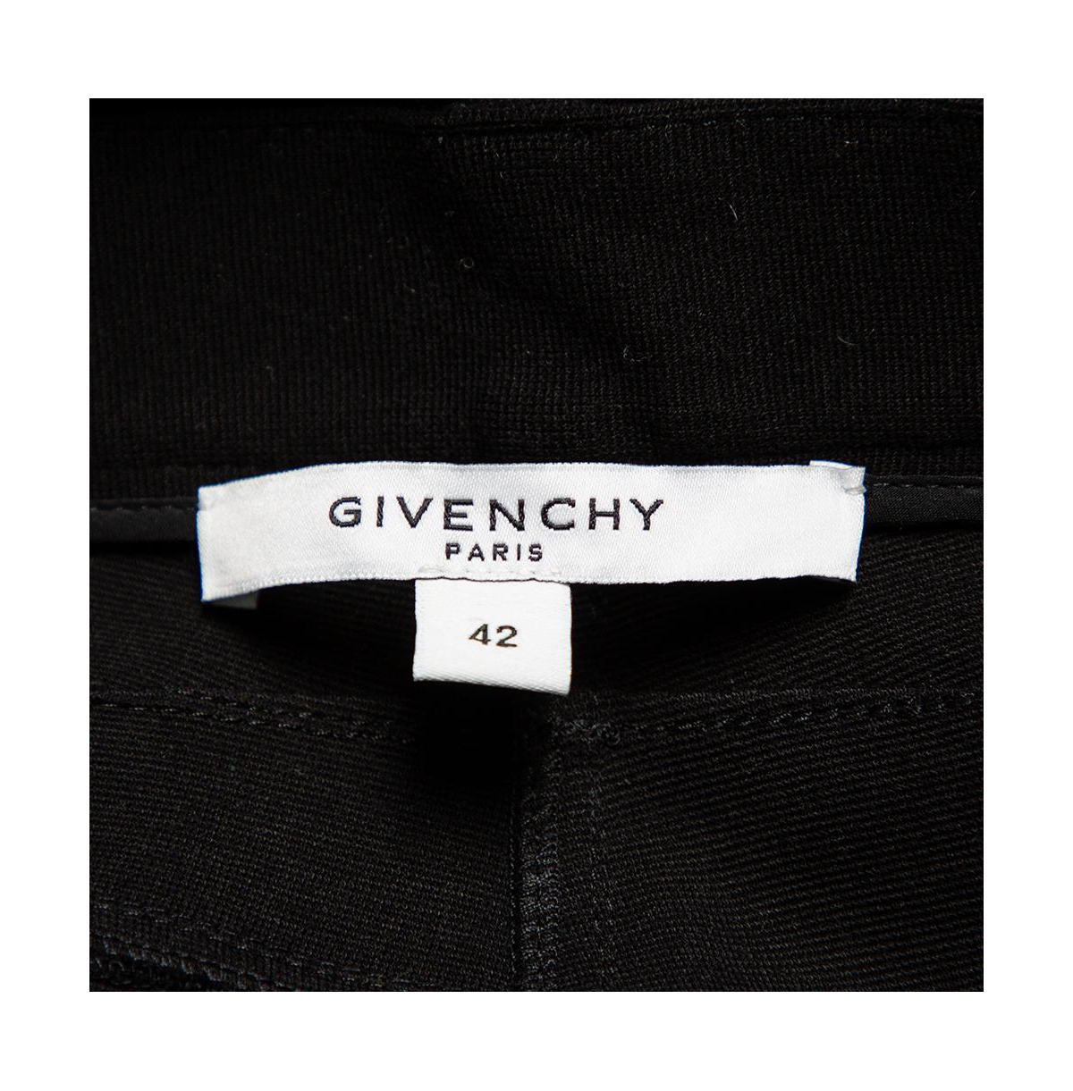 Pre-Owned Givenchy Women's Black Knit Zip Front Leggings