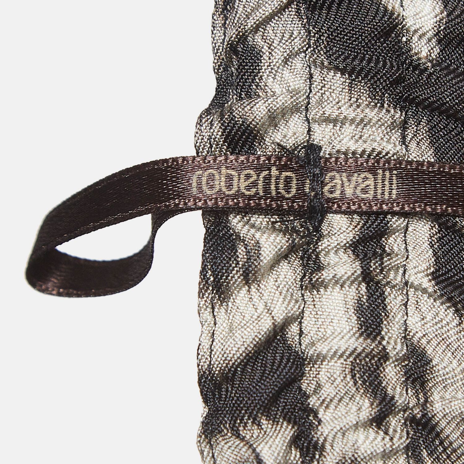 Women's Leopard Print Silk Drawstring Trousers