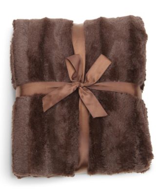 Ultra Soft Faux Fur to Microplush Reversible Cozy Warm Throw, 50" x 60"