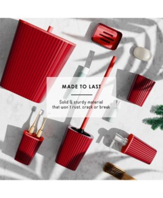 Complete Holiday Bathroom Decor & Accessory Set with Shower Caddy Set