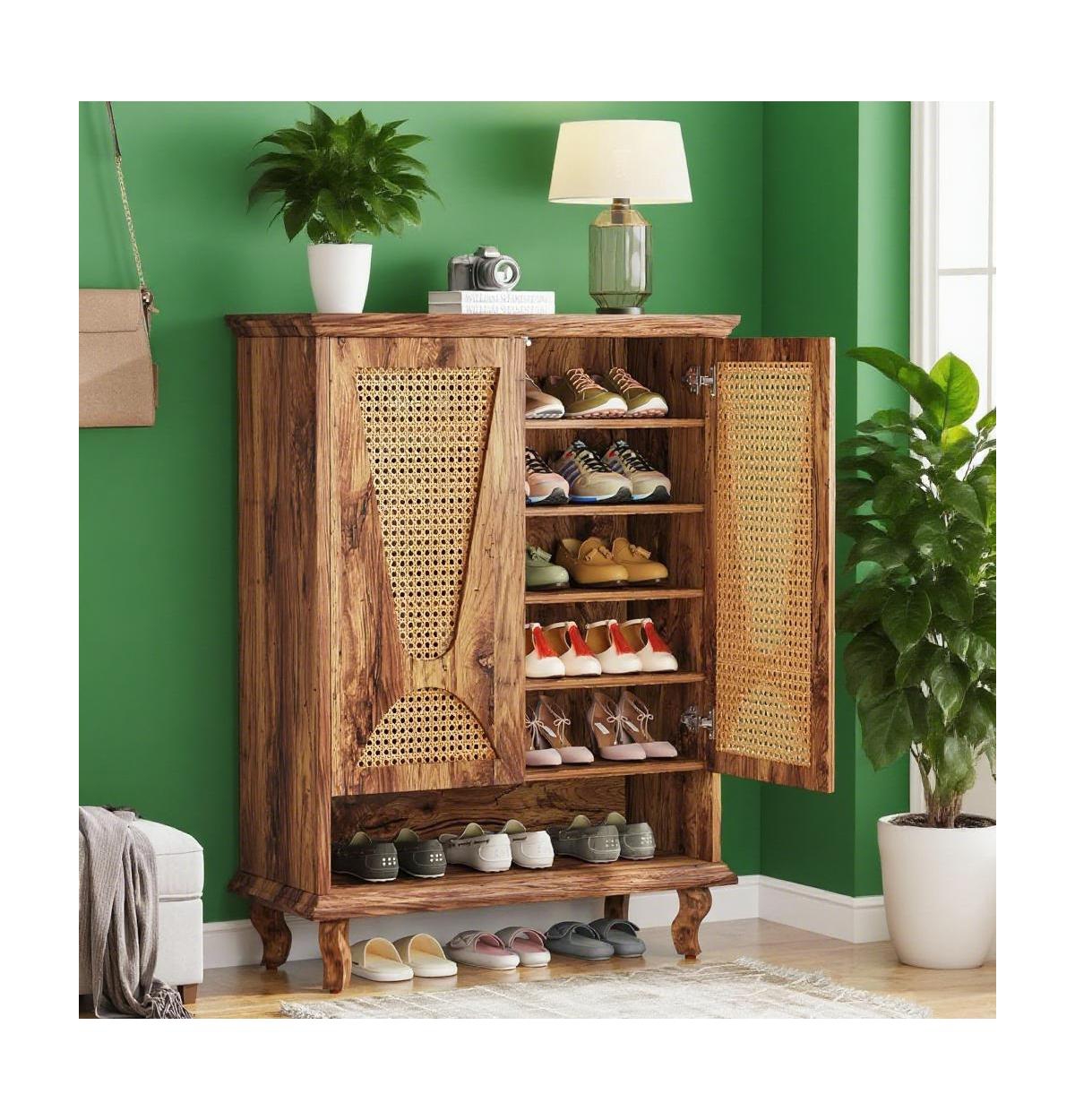 Slickblue Hallway Shoe Cabinet with Drawer and Modern Finish